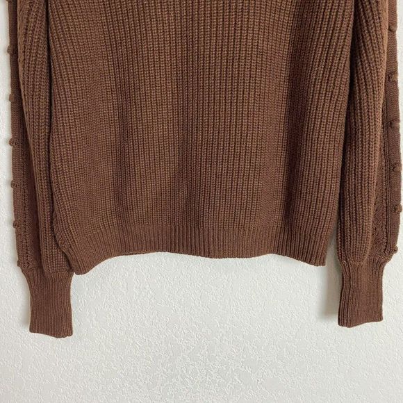 Sezane Brown Textured Sweater - Picture 10 of 11